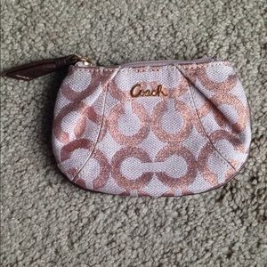 Pink Coach Coin Purse
